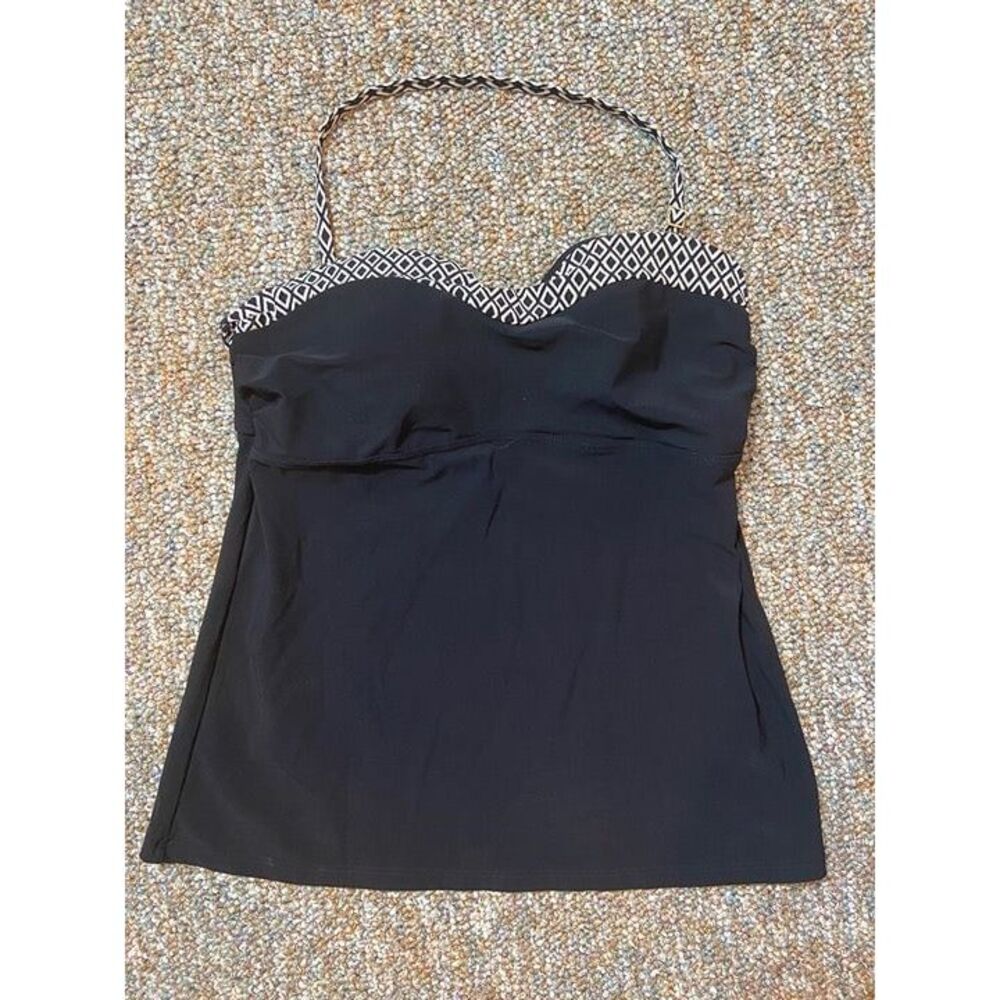 Lands End Bandeau Tankini Bathing Suit Top - size 8